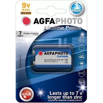 AgfaPhoto Power alkalna baterija 9V, blister 1kom
