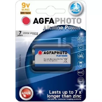 AgfaPhoto Power alkalna baterija 9V, blister 1kom