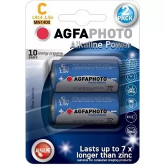 AgfaPhoto Power alkalna baterija LR14 / C, blister 2kom