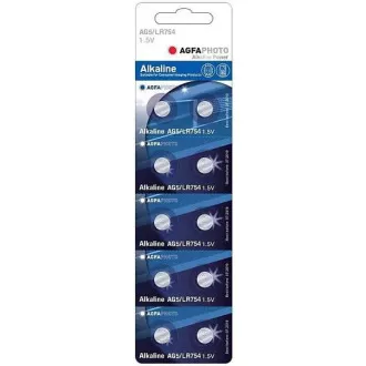AgfaPhoto gumb alkalna baterija LR48-LR754-AG5-393, blister 10kom