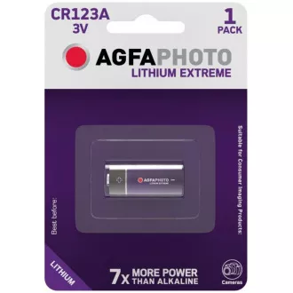 AgfaPhoto litij foto baterija CR123A, blister 1kom