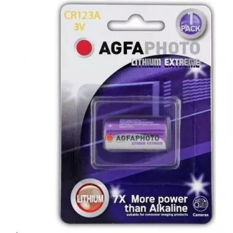 AgfaPhoto litij foto baterija CR123A, blister 1kom