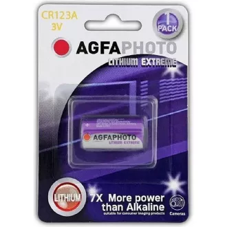 AgfaPhoto litij foto baterija CR123A, blister 1kom