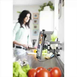 Hama zidni nosač za tablete od 7"-11", rotirajući, nagibni, aluminijski Hama zidni nosač za tablete od 7"-11", rotirajući, nagibni, aluminijski
