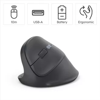 Hama vertikalni ergonomski bežični miš EWM-500L, za ljevake