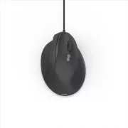 Hama vertikalni ergonomski žičani miš ECM-500R, za dešnjake, crni