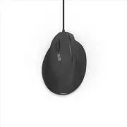 Hama vertikalni ergonomski žičani miš ECM-500L, za ljevake, crni