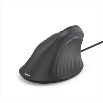 Hama vertikalni ergonomski žičani miš ECM-500L, za ljevake, crni Hama vertikalni ergonomski žičani miš ECM-500L, za ljevake, crni
