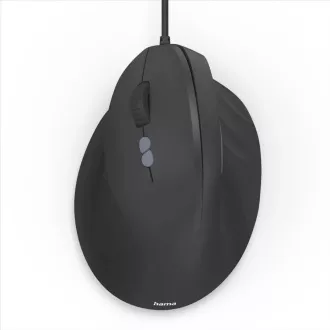 Hama vertikalni ergonomski žičani miš ECM-500L, za ljevake, crni Hama vertikalni ergonomski žičani miš ECM-500L, za ljevake, crni