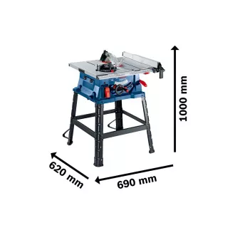 BOSCH GTS 254, stolna pila, 254 mm, kut 45° L, stol 555 x 555 mm BOSCH GTS 254, stolna pila, 254 mm, kut 45° L, stol 555 x 555 mm