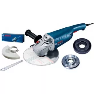 BOSCH GWS 2200, kutna brusilica, 2.200 W, 6.500 - 6.500 o/min, 230 mm, prekidač na zaključavanje BOSCH GWS 2200, kutna brusilica, 2.200 W, 6.500 - 6.500 o/min, 230 mm, prekidač na zaključavanje
