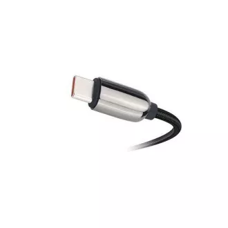 Solight USB-C kabel sa zaslonom, USB-C konektor - USB-C konektor, 100W, 2m