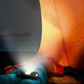 Solight LED punjiva svjetiljka sa zumom, 100lm + 70lm, Li-Ion, USB, crna