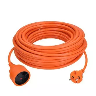 Solight 1z fleksibilni kabel - konektor, 10 m, 2 x 1, 5 mm2, narančasti