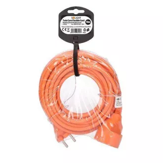 Solight 1z fleksibilni kabel - konektor, 10 m, 2 x 1, 5 mm2, narančasti
