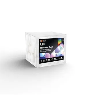 Solight LED božićni lanac u boji, kuglice, 20x LED, 2m, 2x AA