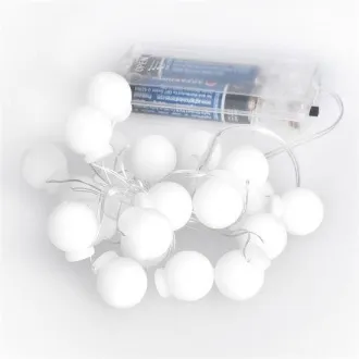 Solight LED božićni lanac u boji, kuglice, 20x LED, 2m, 2x AA