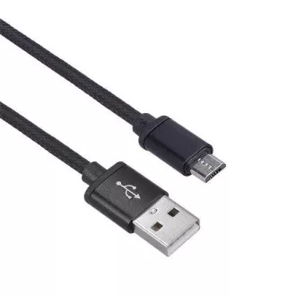 Solight USB kabel, USB 2.0 A konektor - USB B mikro konektor, blister, 1m