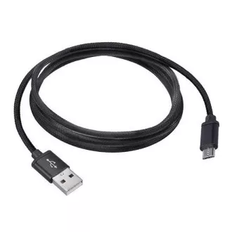 Solight USB kabel, USB 2.0 A konektor - USB B mikro konektor, blister, 1m