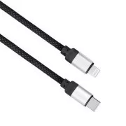 Solight magnetni USB-C/Lightning kabel, USB-C konektor - Lightning konektor, 1m