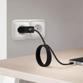 Solight magnetni USB-C/Lightning kabel, USB-C konektor - Lightning konektor, 1m