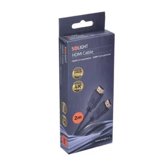 Solight HDMI kabel s Ethernetom, HDMI 1.4 A konektor - HDMI 1.4 A konektor, blister, 2m