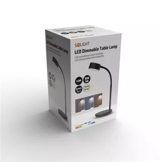 Solight LED stolna lampa, 4,5 W, 300 lm, 3CCT, crna, podnožje