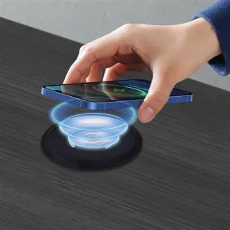 Solight bežični ugrađeni punjač 15W, crni