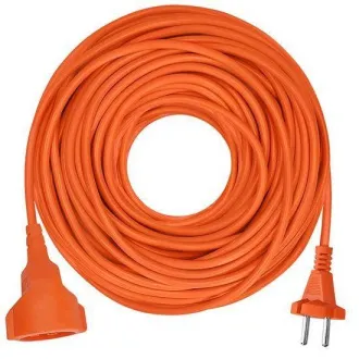 Solight 1z fleksibilni kabel - konektor, 30m, 2 x 1, 5mm2, narančasti