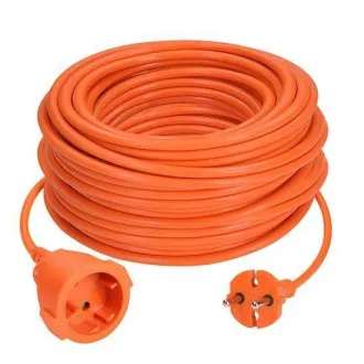 Solight 1z fleksibilni kabel - konektor, 30m, 2 x 1, 5mm2, narančasti