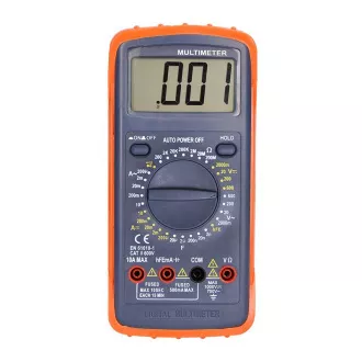 Solight multimetar, maks. AC 600V/10A, maks. DC 600V/10A, ispitivanje dioda, zujalica, hFE, kapacitet, otpor
