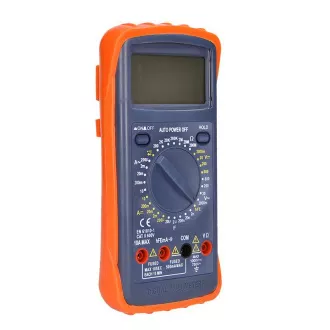 Solight multimetar, maks. AC 600V/10A, maks. DC 600V/10A, ispitivanje dioda, zujalica, hFE, kapacitet, otpor