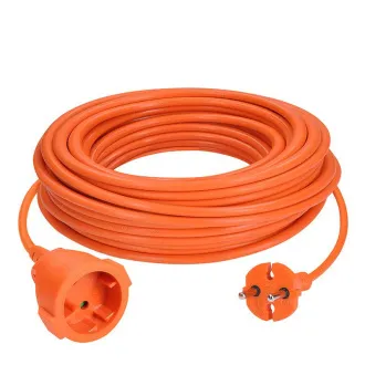 Solight 1z fleksibilni kabel - konektor, 15 m, 2 x 1, 5 mm2, narančasti
