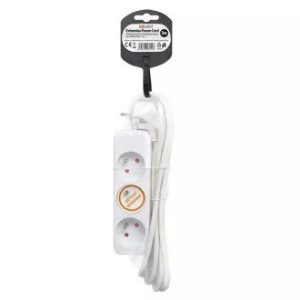 Solight produžni kabel 3m, 3 utičnice, 16A/3680W, PVC, bijeli