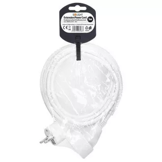 Solight produžni kabel 5m, 1 utičnica, 16A/3680W, PVC, bijeli Solight produžni kabel 5m, 1 utičnica, 16A/3680W, PVC, bijeli