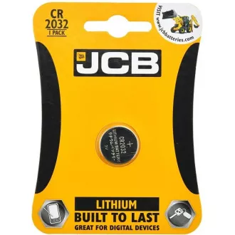 JCB gumbasta litijska baterija CR2032, blister 1 kom