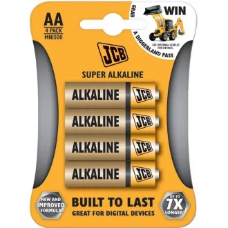 JCB SUPER alkalna baterija LR06, blister 4 kom