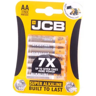JCB SUPER alkalna baterija LR06, blister 4 kom