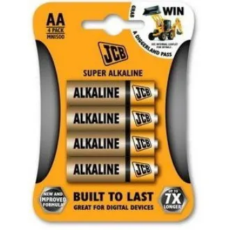JCB SUPER alkalna baterija LR06, blister 4 kom