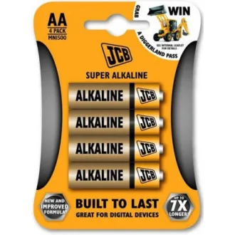 JCB SUPER alkalna baterija LR06, blister 4 kom