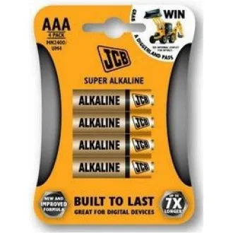 JCB SUPER alkalna baterija LR03, blister 4 kom