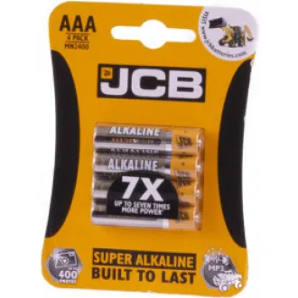 JCB SUPER alkalna baterija LR03, blister 4 kom