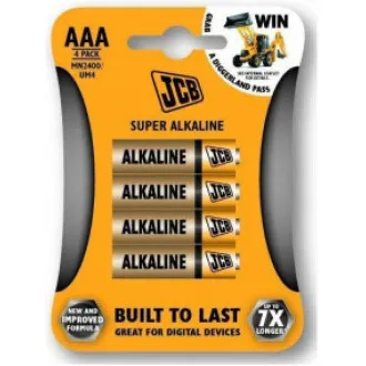 JCB SUPER alkalna baterija LR03, blister 4 kom