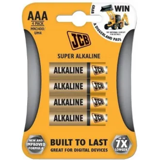 JCB SUPER alkalna baterija LR03, blister 4 kom