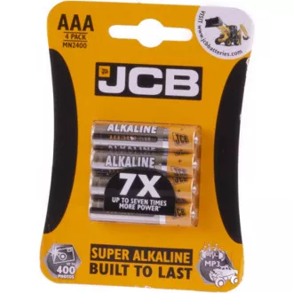 JCB SUPER alkalna baterija LR03, blister 8 kom