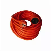 Solight produžni kabel - konektor, 1 utičnica, 20 m, 3 x 1,5 mm2, narančasti