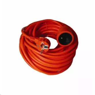 Solight produžni kabel - konektor, 1 utičnica, 20 m, 3 x 1,5 mm2, narančasti