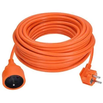 Solight produžni kabel - konektor, 1 utičnica, 20 m, 3 x 1,5 mm2, narančasti