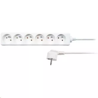 Produžni kabel Solight, 6 utičnica, bijeli, 1,5m Produžni kabel Solight, 6 utičnica, bijeli, 1,5m