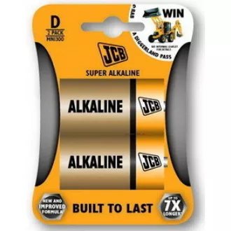 JCB SUPER alkalna baterija LR20, blister 2 kom JCB SUPER alkalna baterija LR20, blister 2 kom